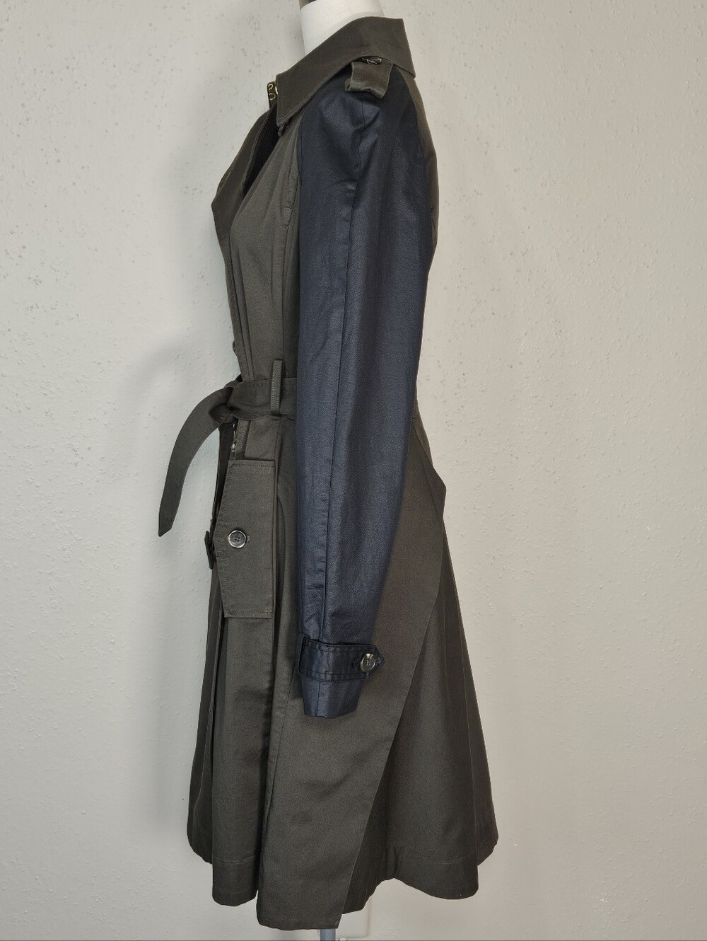 Altuzarra for Target 20th Anniversary Olive Green Belted Trench Coat Small - Picture 4 of 11
